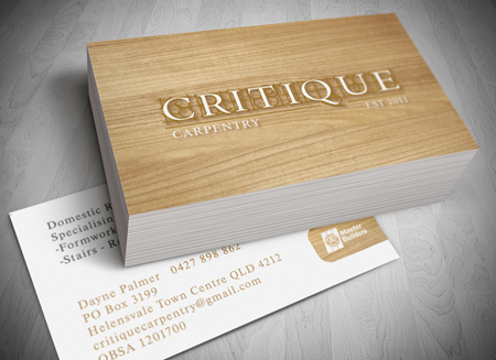 Tweed Heads and Gold Coast Business Card Design