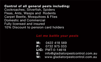 Gladiator Pest Control - Gold Coast