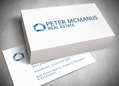 Real Estate Website Design on Peter Mcmanus   Broadbeach And Miami Logo And Business Card Design