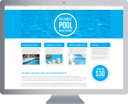 Elanora LOGO DESIGN - Reliable Pool Maintenance - Gold Coast Logo, website and Letterhead and Stationary Design