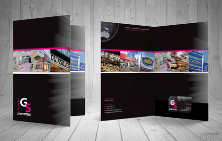 Presentation Folder design + printing gold coast