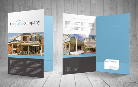 Presentation Folder design + printing gold coast