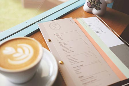cafe menu design Gold Coast