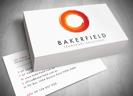 Bakerfield Transport Solutions Gold Coast Logo, website and Letterhead and Stationary Design