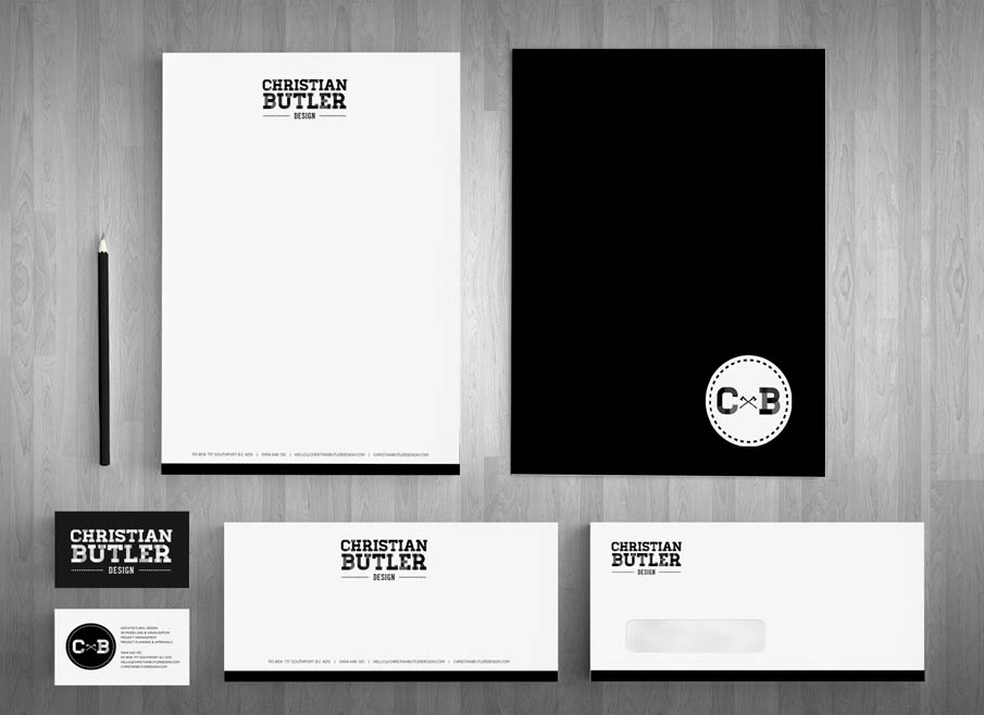 Christian Butler Design Gold Coast Logo, website and Letterhead and Stationary Design