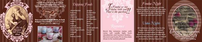 Cocoa 2 Go Fondue 