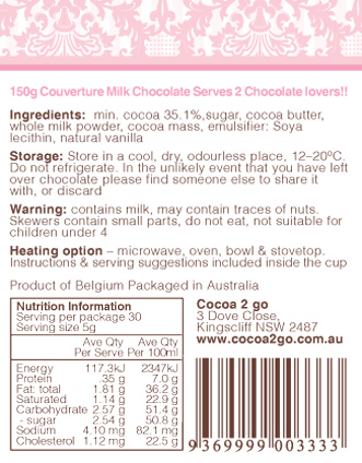 Cocoa 2 Go Fondue 