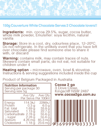 Cocoa 2 Go Fondue 