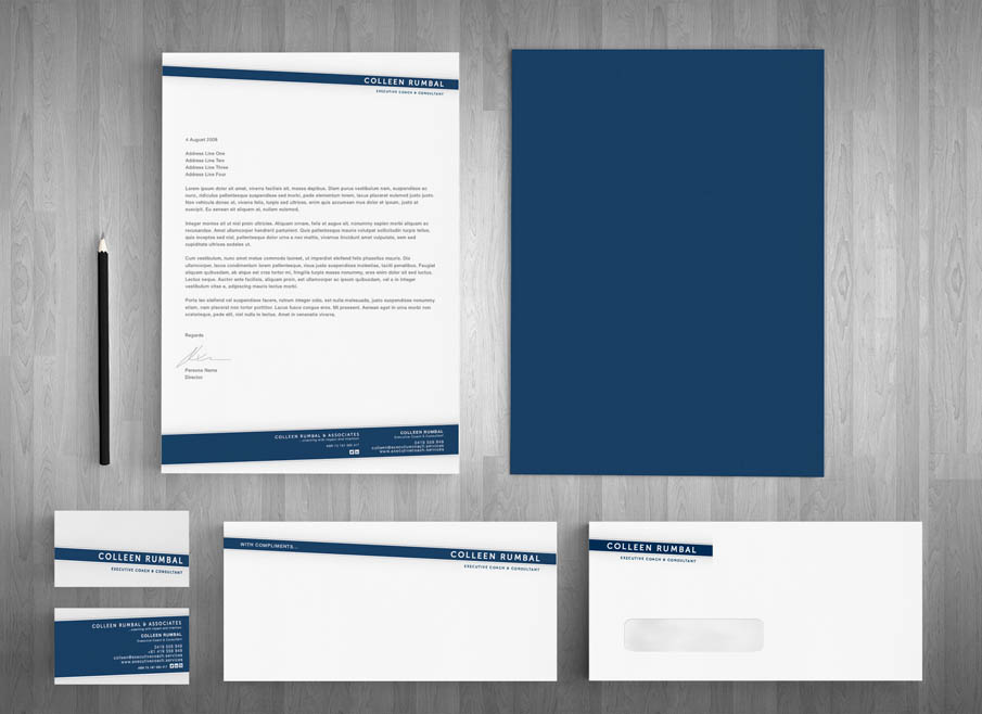 coleen rumbal Gold Coast Logo, website and Letterhead and Stationary Design
