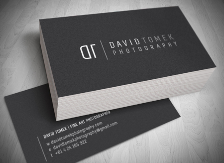 David Tomek Photography Gold Coast Logo, website and Letterhead and Stationary Design