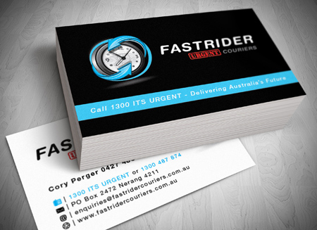 Fastrider Couriers Cold Coast Logo, website and Letterhead and Stationary Design
