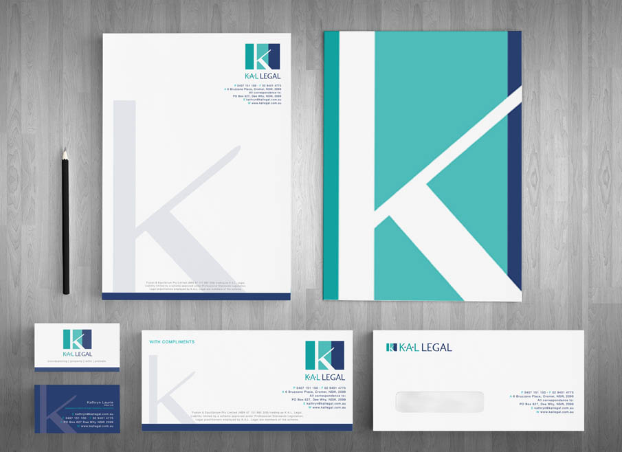 Dee Why LOGO DESIGN - Kal Legal - Gold Coast Letterhead and Stationary Design