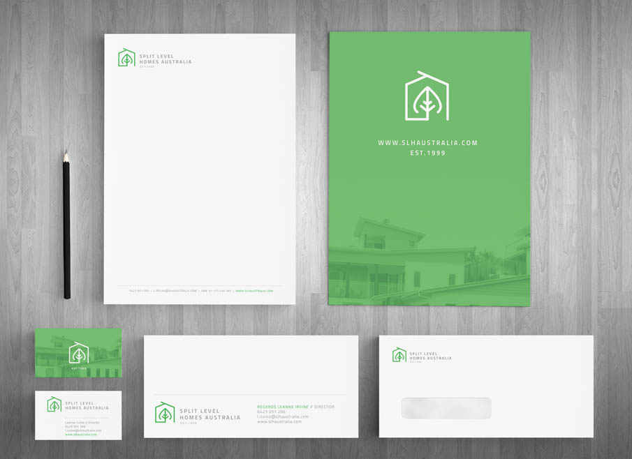 builder letterhead design gold coast