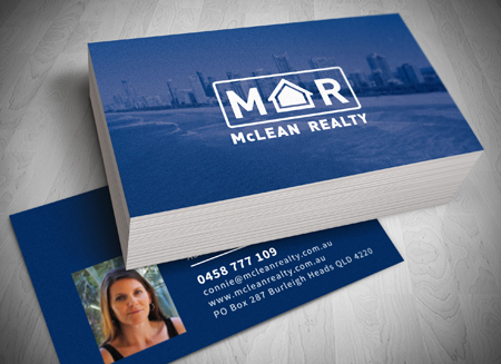 Burleigh Heads LOGO DESIGN - Mclean Realty - Gold Coast Logo, website and Letterhead and Stationary Design