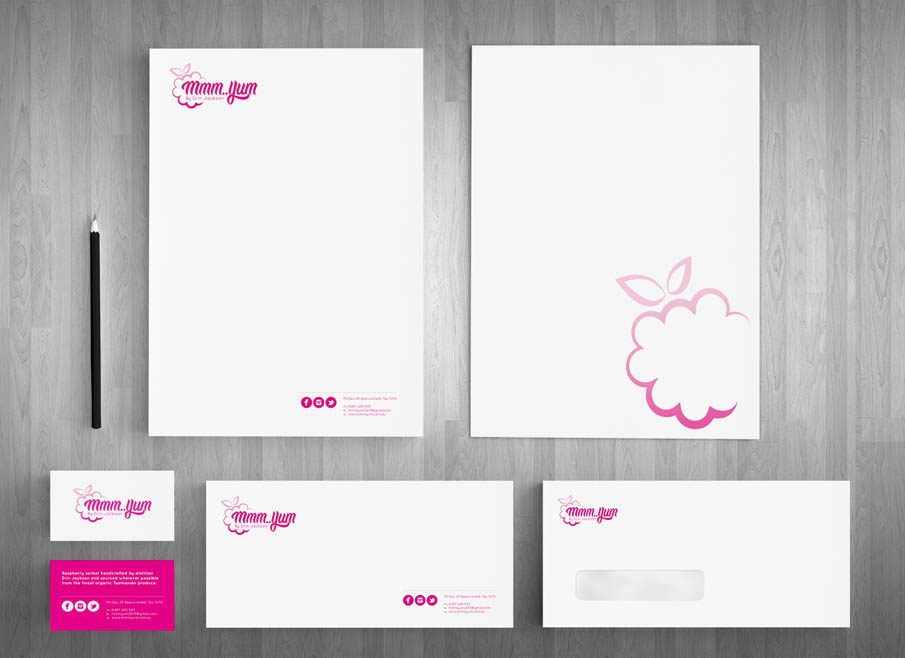 mmm... yum! - Gold Coast Logo, website and Letterhead and Stationary Design