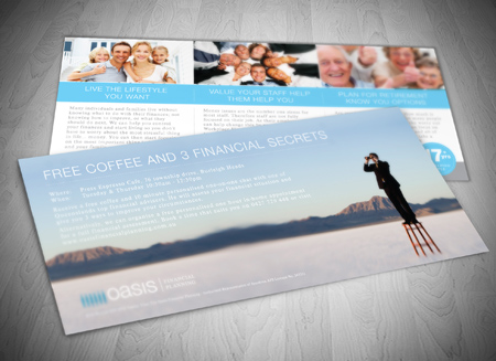 ROBINA LOGO DESIGN - Oasis financial Planning - Gold Coast Logo and Business Card Design 