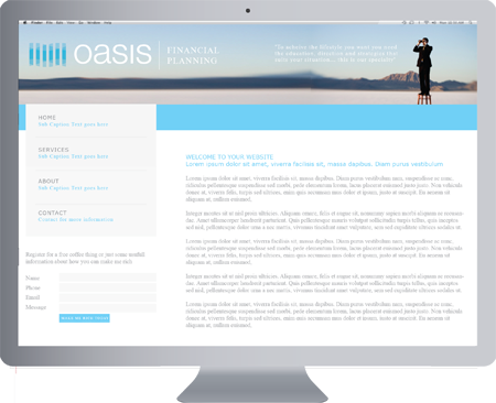 ROBINA LOGO DESIGN - Oasis financial Planning - Gold Coast Website Design 