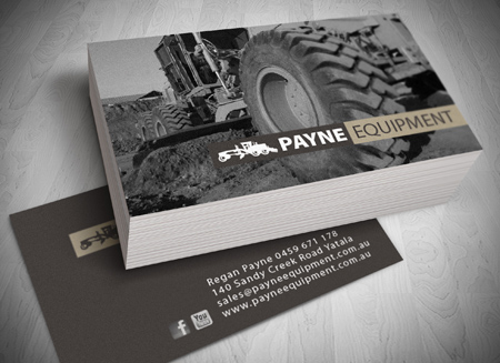 Yatala LOGO DESIGN - Payne Equipment - Gold Coast Logo and Business Card Design 