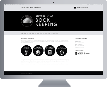 Gold Coast LOGO DESIGN - Silverlining Book Keeping - Gold Coast Logo, website and Letterhead and Stationary Design