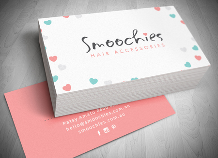 Gold Coast LOGO DESIGN - Smoochies Hair Accessories - Gold Coast Logo and Business Card Design 