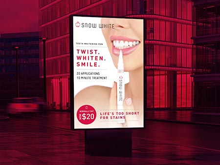 Snowhite Teeth Whitening Kit Packaging Design Graphic Design