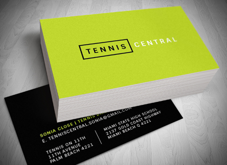 Palm Beach LOGO DESIGN - Tennis Central - Gold Coast Logo, website and Letterhead and Stationary Design