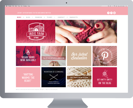 Gold Coast LOGO DESIGN - The Indie Yarn Store - Gold Coast Logo, website and Letterhead and Stationary Design
