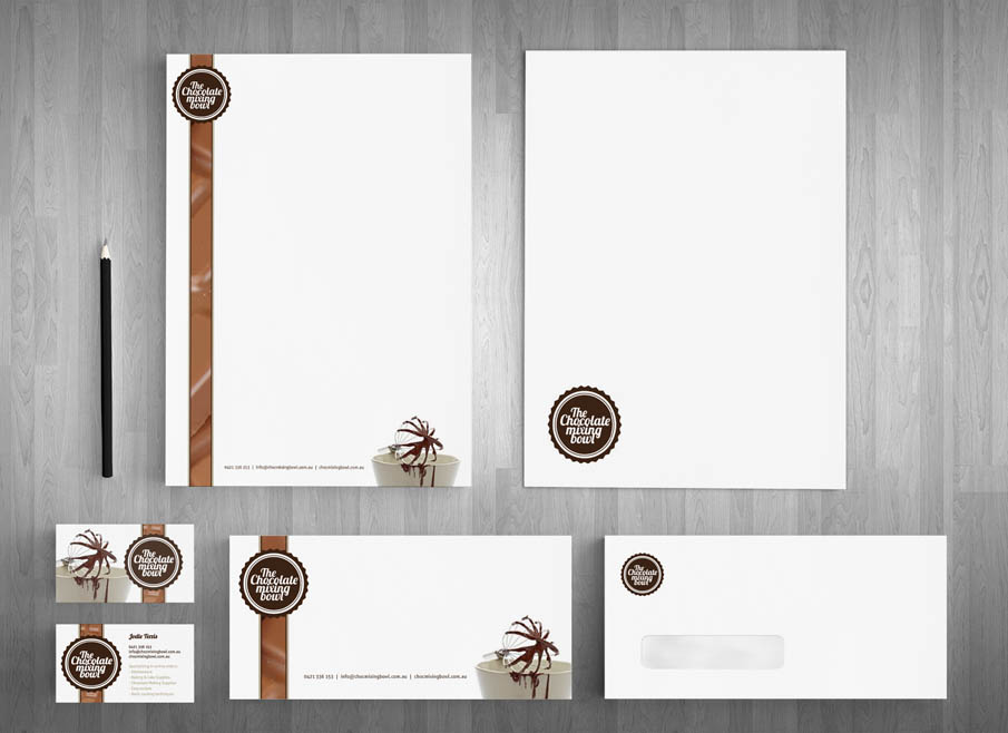 Gold Coast LOGO DESIGN - The Chocolate Mixing Bowl - Gold Coast Letterhead and Stationary Design