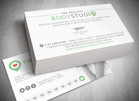 Carrara LOGO DESIGN - The Healthy Body Studio - Gold Coast Logo and Business Card Design 