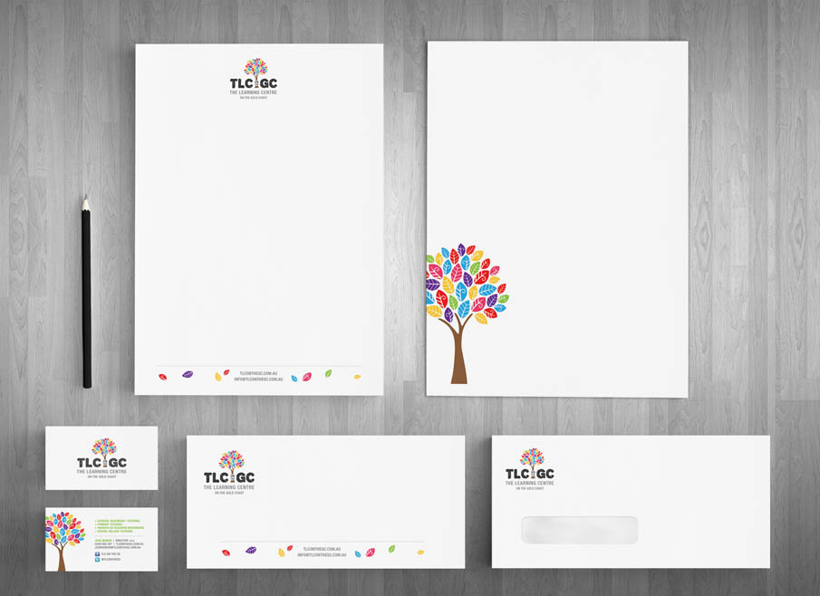 Gold Coast LOGO DESIGN - The Learning Centre on the Gold Coast - Gold Coast Letterhead and Stationary Design