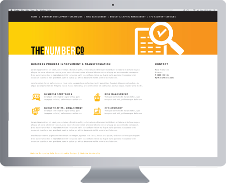 Gold Coast LOGO DESIGN - The Number Co - Gold Coast Logo, website and Letterhead and Stationary Design