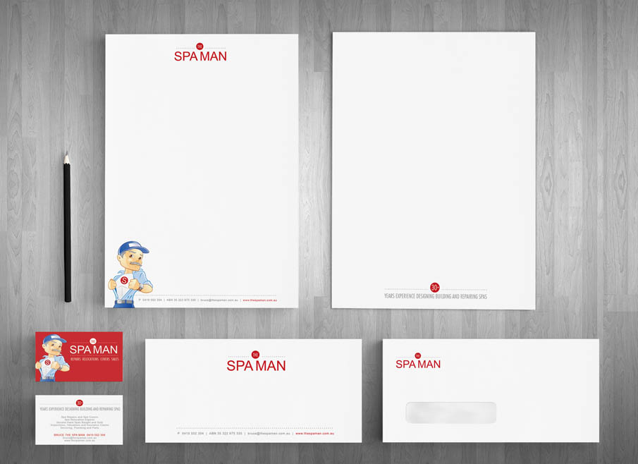 Gold Coast LOGO DESIGN - The Spaman - Gold Coast Letterhead and Stationary Design