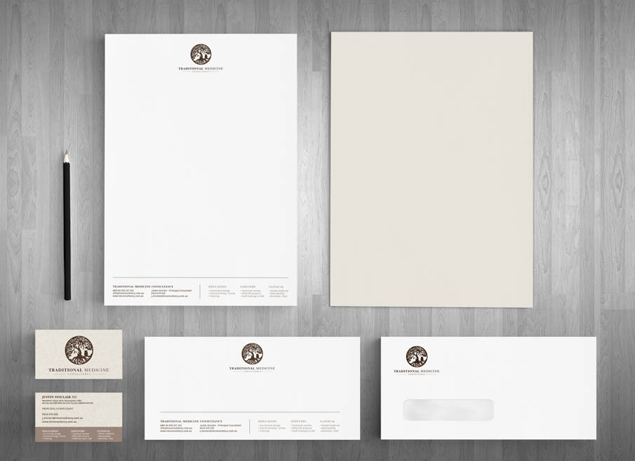 Gold Coast LOGO DESIGN - Traditional Medicine Consulting - Gold Coast Logo, website and Letterhead and Stationary Design