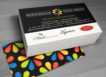 Wholesale Food Group - Gold Coast Logo, website and Letterhead and Stationary Design
