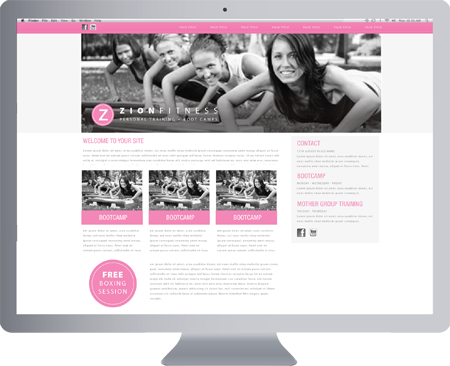 Gold Coast LOGO DESIGN - Zion Fitness Personal Training & Boot Camps - Gold Coast Logo, website and Letterhead and Stationary Design