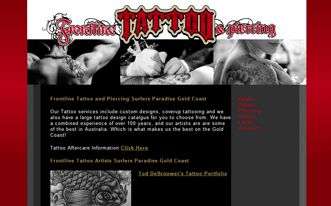 Frontline Tattoo and Piercing Surfers Paradise Gold Coast 